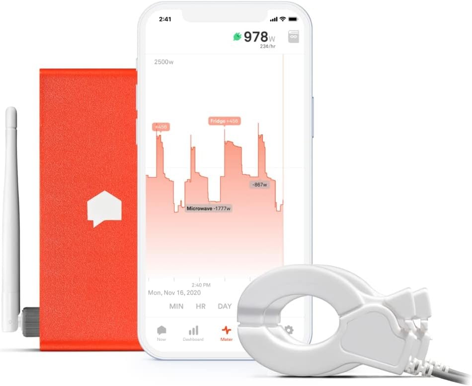 Sense home energy monitor with device detection