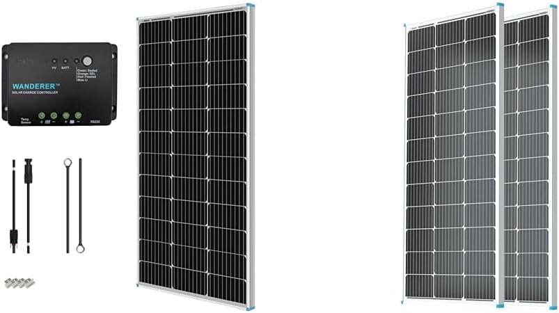 Renogy 100W solar panel starter kit with PWM charge controller