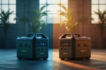 ecoflow delta pro vs bluetti ac200max split lighting comparison
