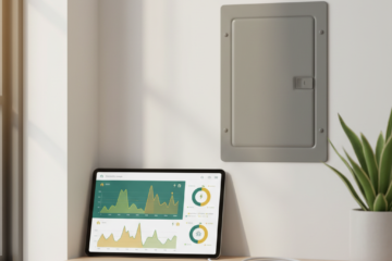 best home energy monitor app showing electricity usage graphs