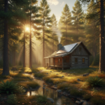 best solar panels for off grid cabin on rustic mountain cabin roof